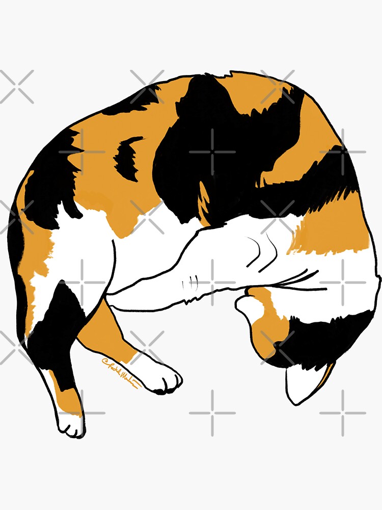 Calico Friend Sticker for Sale by Rachel Medeiros