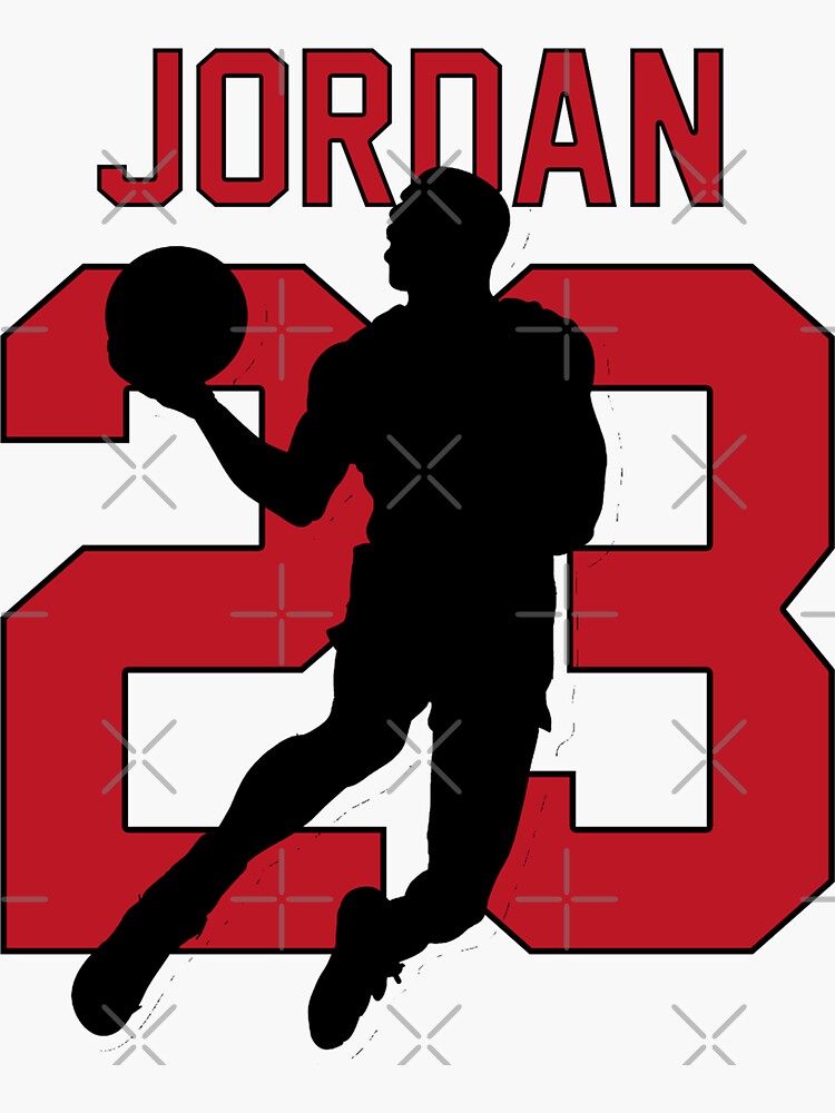 Michael Jordan 23 Artwork Sticker For Sale By Kciar15 Redbubble