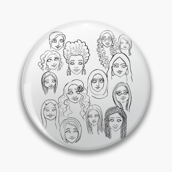 Item preview, Diversity is Beautiful (Black and White) designed and sold by ByAmyGraham.