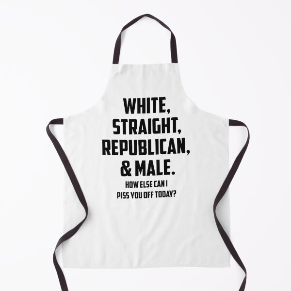Item preview, Mens White Straight Republican & Male How Else Can I Piss You Off design designed and sold by nikkidawn74.