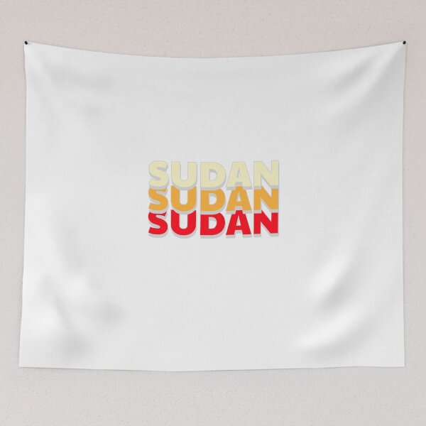 Item preview, Sudan Name In Three Colors Stylish Design  designed and sold by ArabCorner.