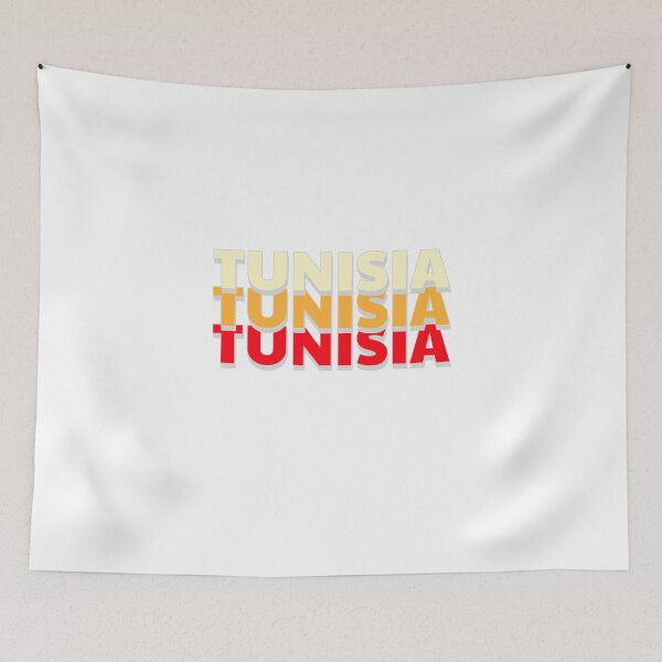 Item preview, Tunisia Name In Three Colors Stylish Design  designed and sold by ArabCorner.