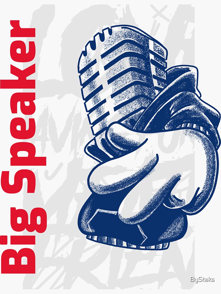 "Big Speaker" Sticker for Sale by ByStaks Redbubble