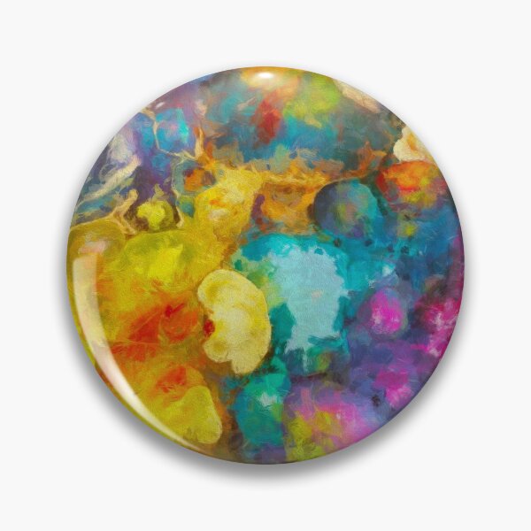 Item preview, Stocksom Azul-Amarillo-Salpicaduras 5 designed and sold by Stocksom Art Prints.