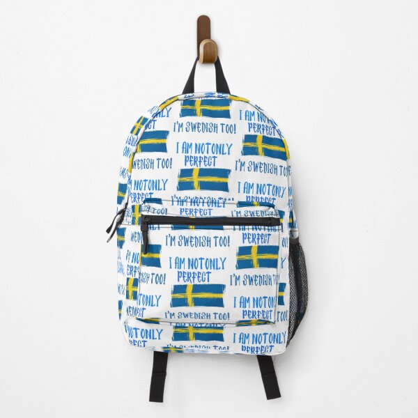 Item preview, I am not only Perfect, I'm Swedish Too Flag designed and sold by funnytshirtemp.