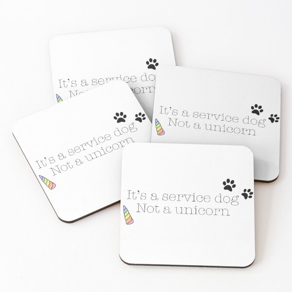 Item preview, It’s a service dog, not a unicorn designed and sold by Artverseodyssey.