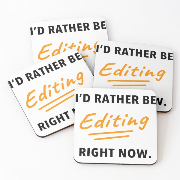 Item preview, I'd Rather Be Editing Right Now designed and sold by The Editor's Soft-Wear.