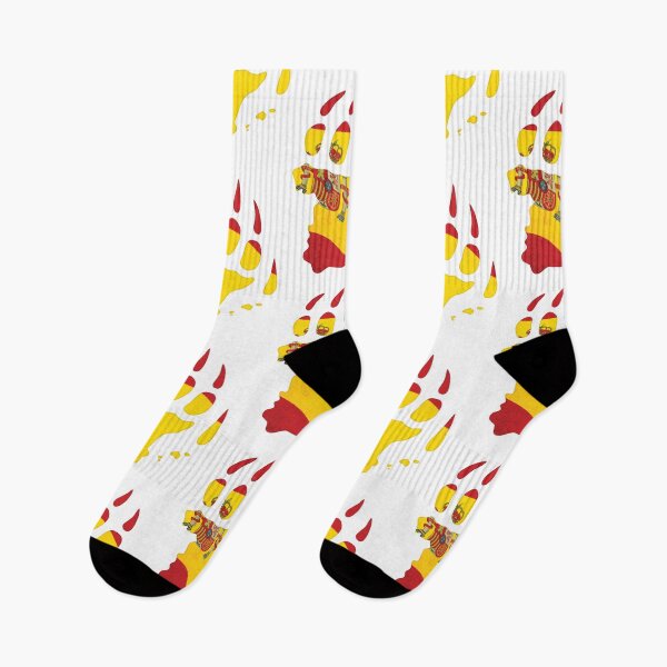 Item preview, Spanish flag bear paw designed and sold by BearYourArt.