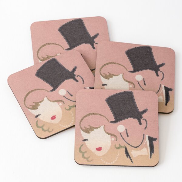Item preview, Glamour Couple, Vintage Japanese Matchbox Label designed and sold by vintagevivian.