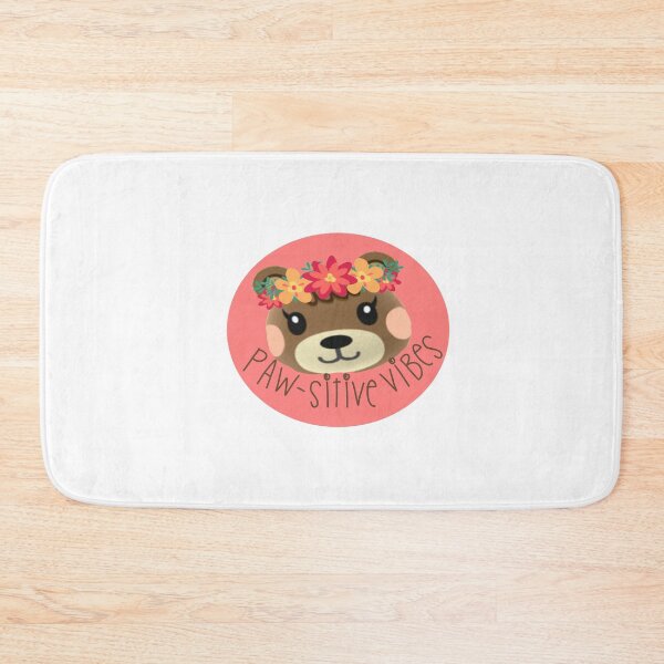 Item preview, maple positive pawsitive vibes circle designed and sold by joolsmools.