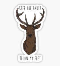 Keep The Earth Below My Feet. Sticker