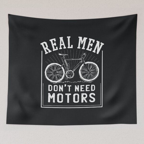 Item preview, Real Men Don't Need Motors designed and sold by HiFiTees.