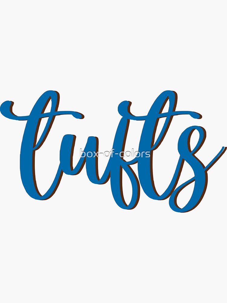 Tufts University Sticker For Sale By Box Of Colors Redbubble 7815