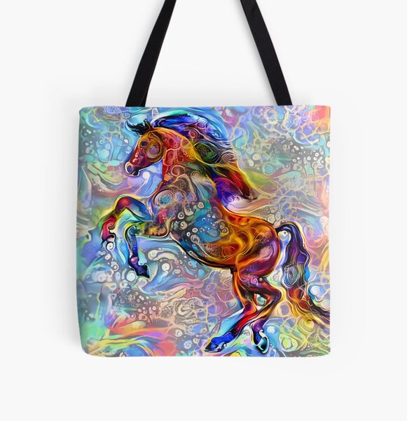 Polychrome Pony All Over Print Tote Bag