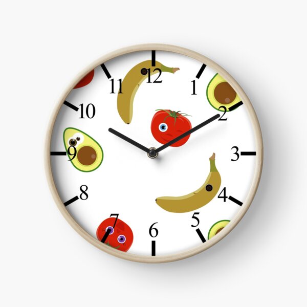 Fruits et légumes Horloge