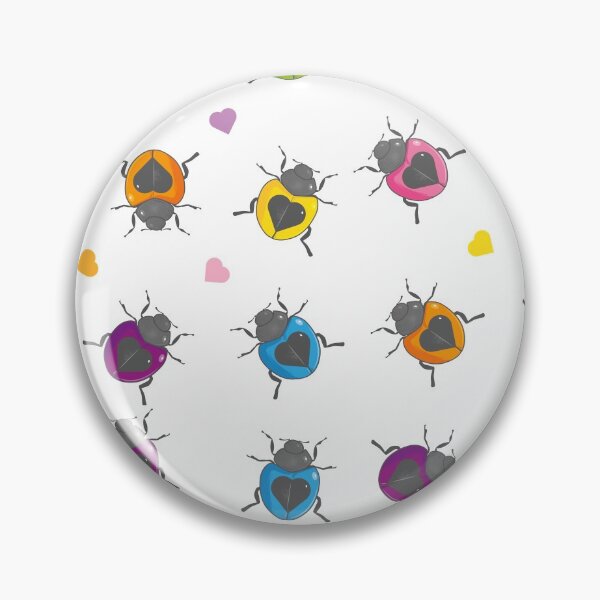 Item preview, Colourful Lovebug with heart on back repeat pattern designed and sold by Bubsart78.