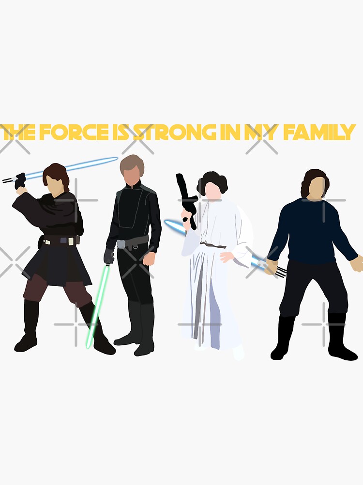 the force is strong in my family shirt disney