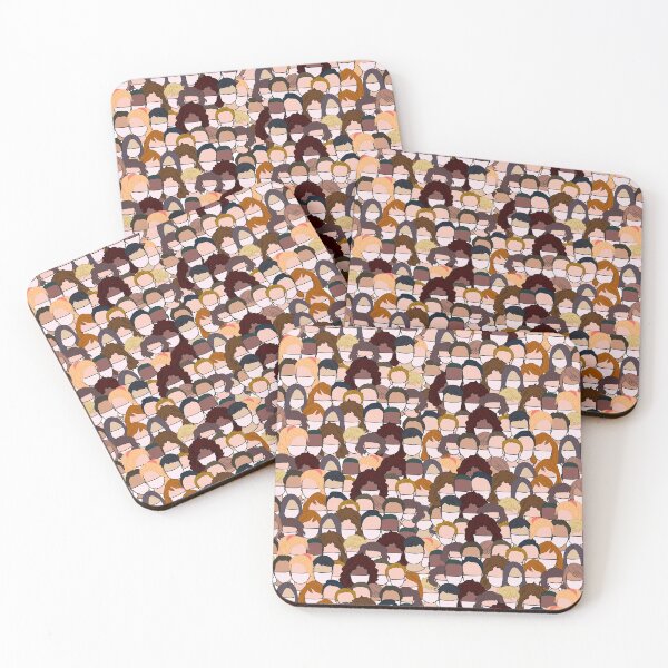 Item preview, Hundreds of Faceless people wearing face masks designed and sold by JokeGysen.