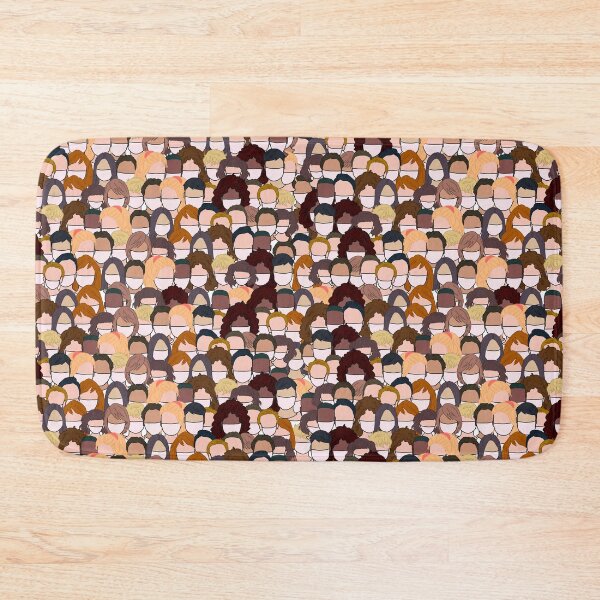 Item preview, Hundreds of Faceless people wearing face masks designed and sold by JokeGysen.