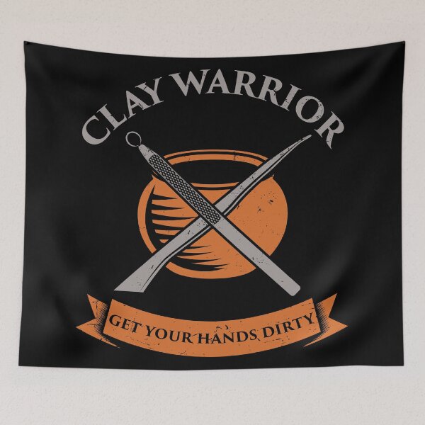 Item preview, Clay Warrior Get Your Hands Dirty | Pottery and Ceramics  designed and sold by Dancing Dolphin Crafts.
