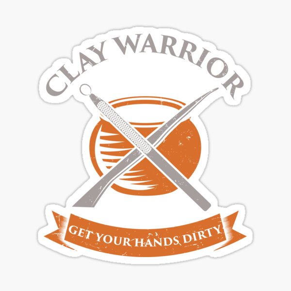 Item preview, Clay Warrior Get Your Hands Dirty | Pottery and Ceramics  designed and sold by Dancing Dolphin Crafts.