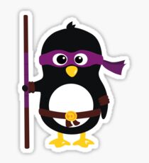 Pingouin Ninja Donatello Sticker