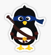 Pingouin Ninja Leonardo Sticker