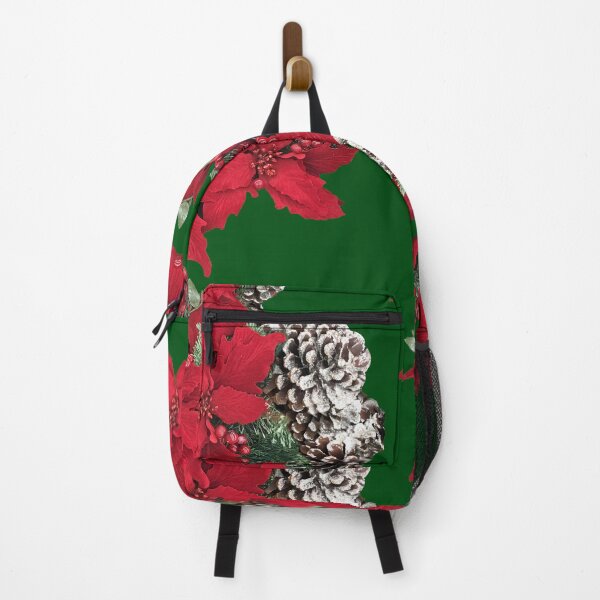 Item preview, Christmas Poinsettia and Pine Cones designed and sold by Gravityx9.