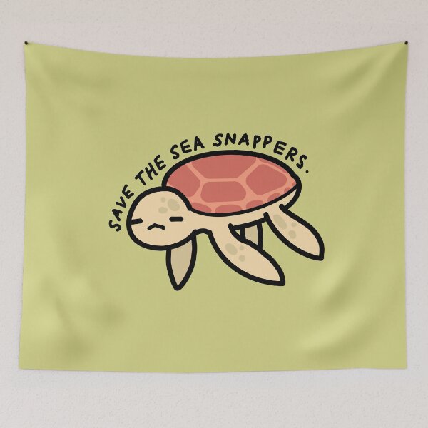 Item preview, Save the Sea Snappers - Save the Turtles  designed and sold by PeacePlanet.