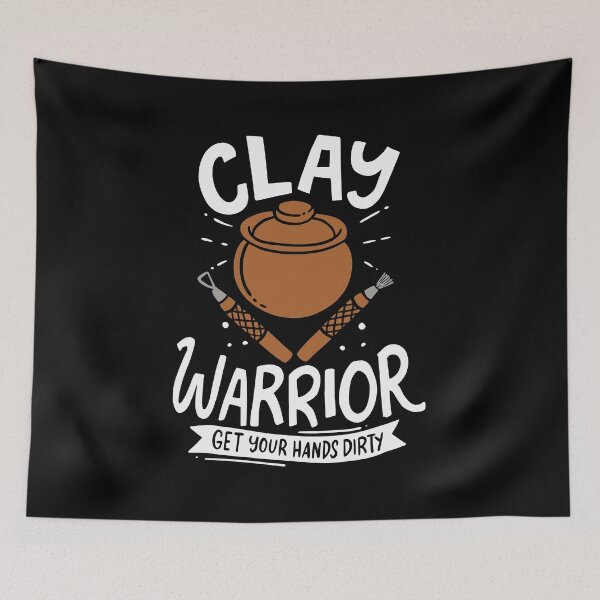 Item preview, Clay Warrior Get Your Hands Dirty | Pottery and Ceramics  designed and sold by Dancing Dolphin Crafts.