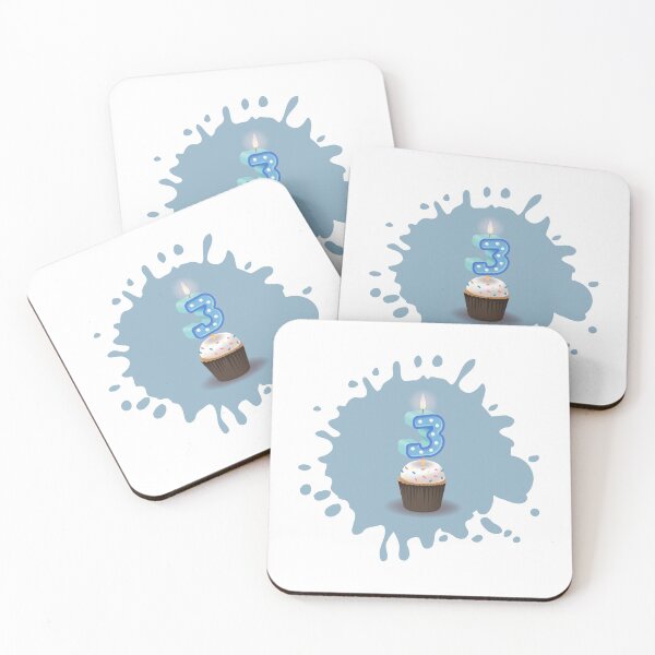 Item preview, Happy second birthday  number 3 muffin three years birthday card designed and sold by Urosek.