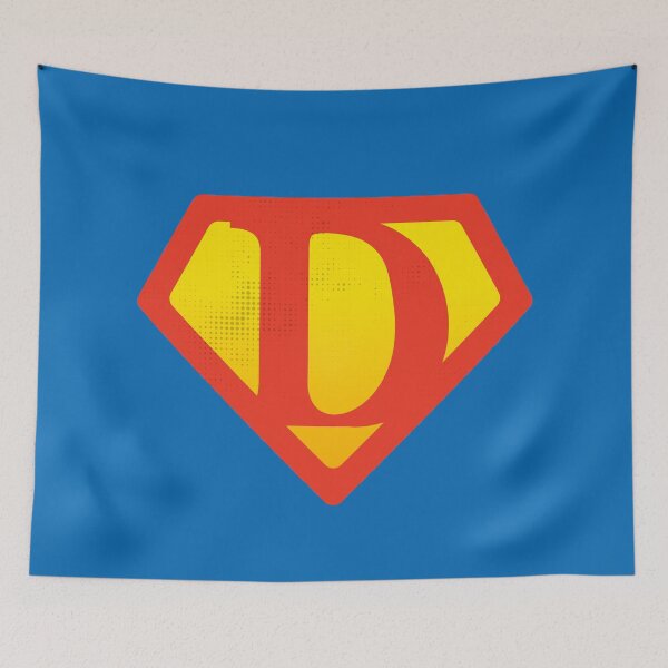 Item preview, D letter Super party for superhuman personalize alphabet Daniel, David or Dylan designed and sold by Urosek.
