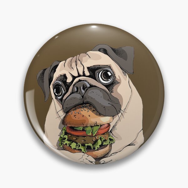 Item preview, Pug Eating Burger designed and sold by Kleon Seo.