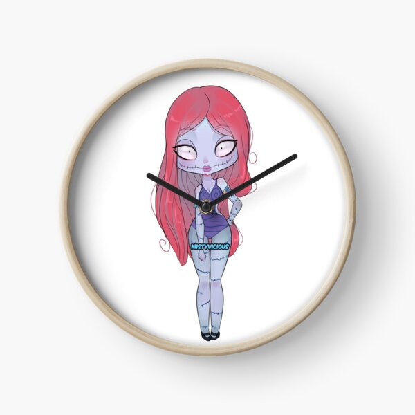 Pin Up Doll Cosplay Art (Full Length) Clock