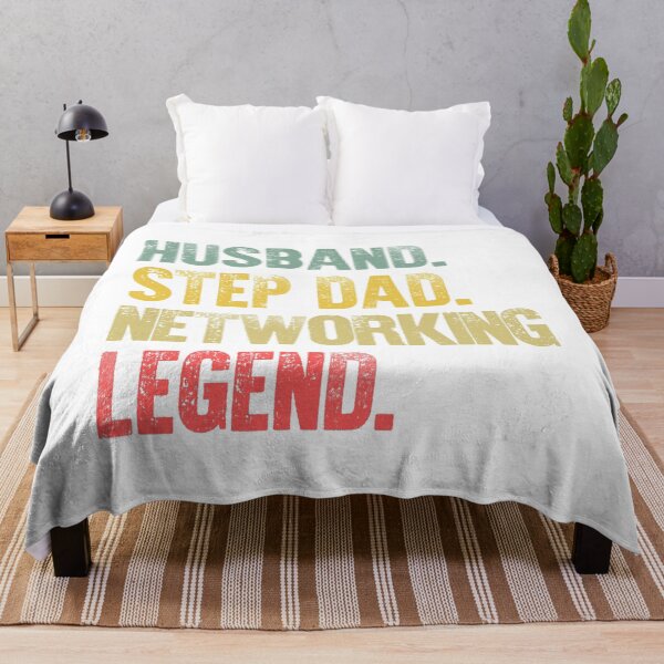 Item preview, Funny Men Vintage T Shirt Husband Step Dad Networking Legend designed and sold by Bendthetrend.