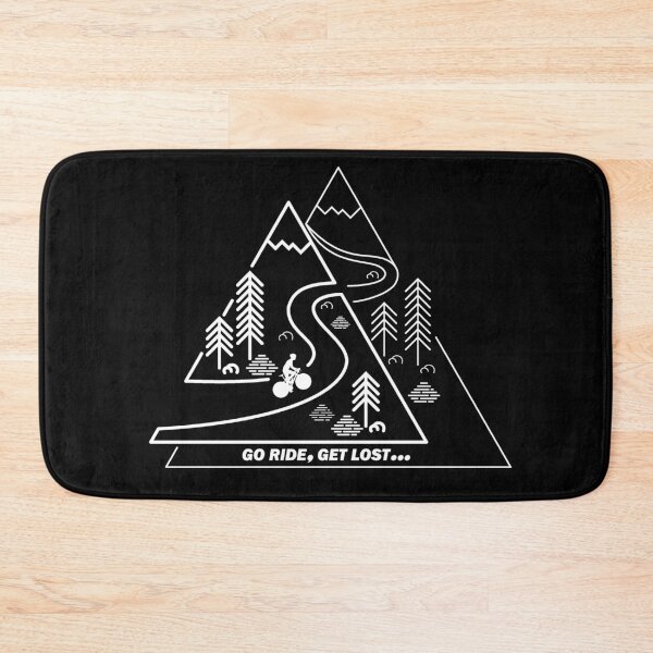 Item preview, Road Cyclist Climbing Twin Peaks White designed and sold by RabeDesigns.
