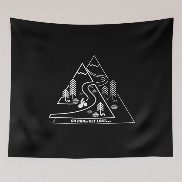 Item preview, Road Cyclist Climbing Twin Peaks White designed and sold by RabeDesigns.