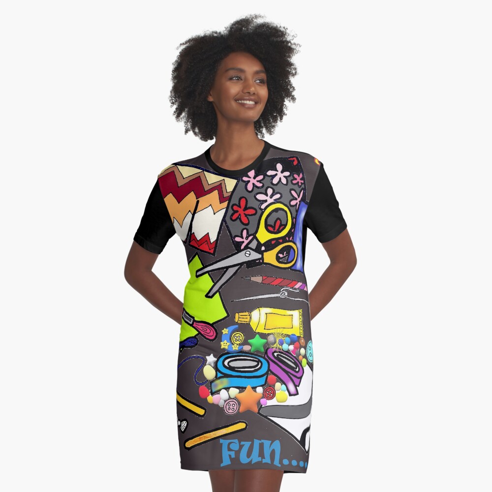 Item preview, Graphic T-Shirt Dress designed and sold by Mumma-s-tomboy.