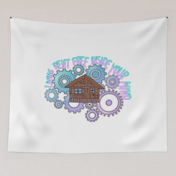 Item preview, Living Rent Free Inside Your Mind designed and sold by ThePretzelBunny.