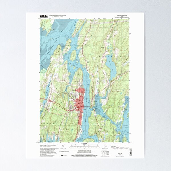 Item preview, Maine USGS Historical Map Bath 104901 2000 24000 designed and sold by wetdryvac.