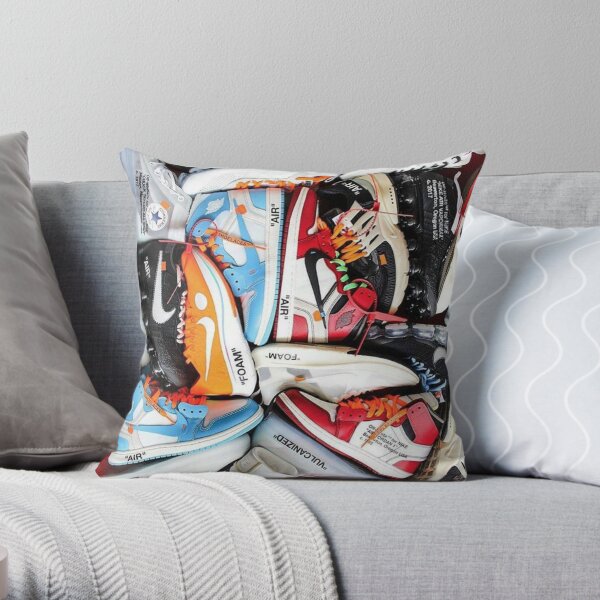 Sneaker Brand Throw Pillow