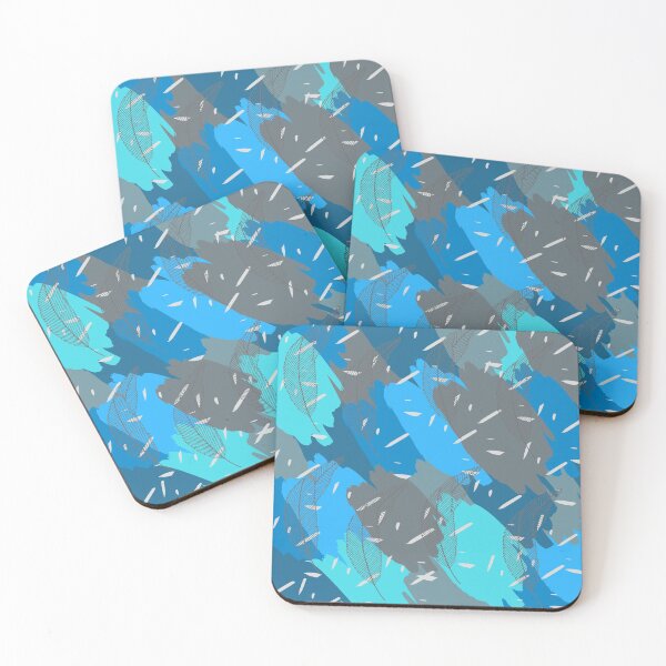 Item preview, Seamless pattern, blue grey abstract camouflage  designed and sold by Spiritualish.