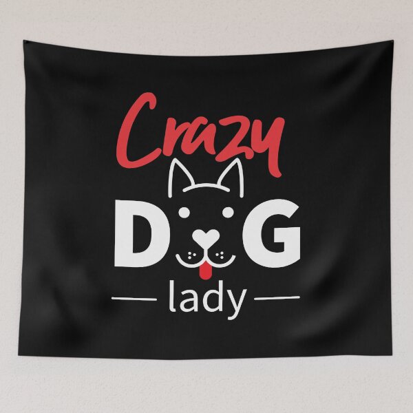 Artikelvorschau, Crazy Dog Lady Dog Face Hundeliebhabergeschenk entworfen und verkauft von giftsbyminuet.