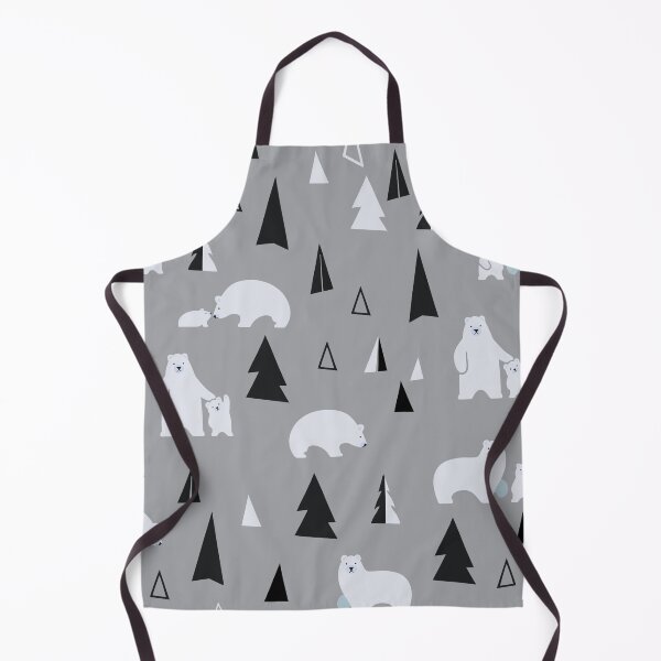 Item preview, Polar Bear Black White Grey Pattern designed and sold by CarpeDiemLife.