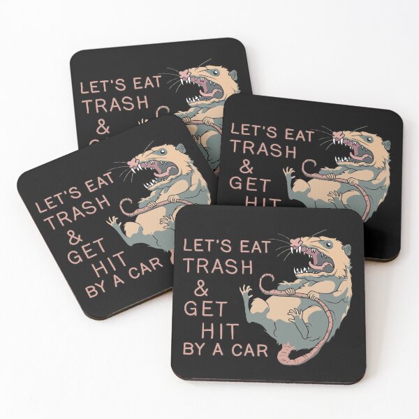Item preview, Possum - Let's Eat Trash & Get Hit By A Car designed and sold by ValentinaHramov.