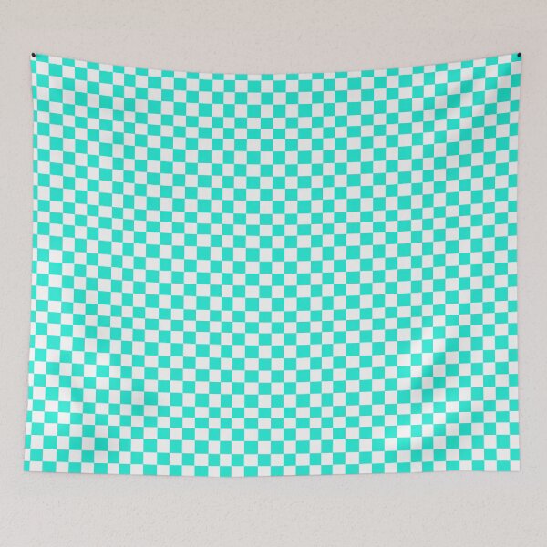 Item preview, Aqua checkerboard  designed and sold by Sleepygirl2010.