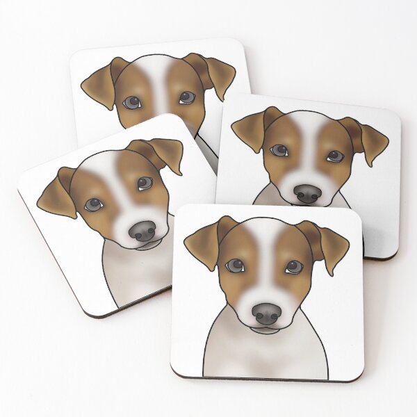 Item preview, Jack Russell Terrier Dog Portrait - White designed and sold by JadeMadeThis.