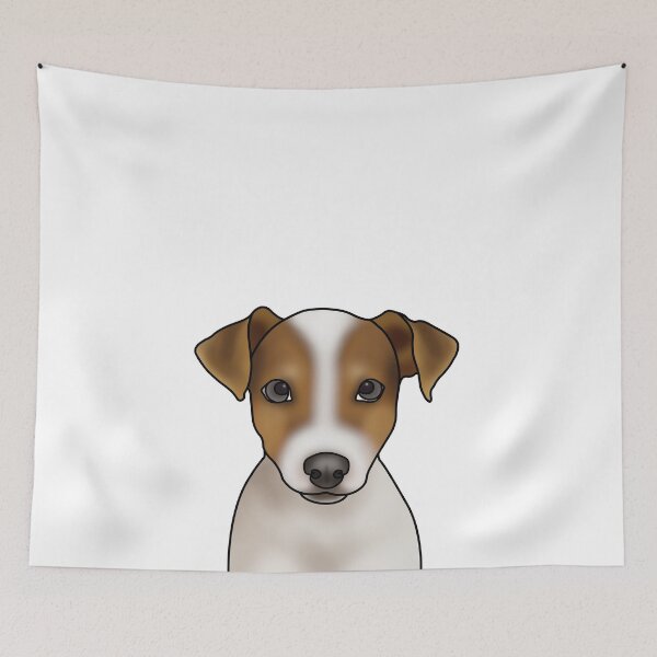 Item preview, Jack Russell Terrier Dog Portrait - White designed and sold by JadeMadeThis.