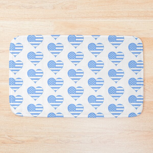 Item preview, Carolina Blue Flag Heart  designed and sold by Sleepygirl2010.