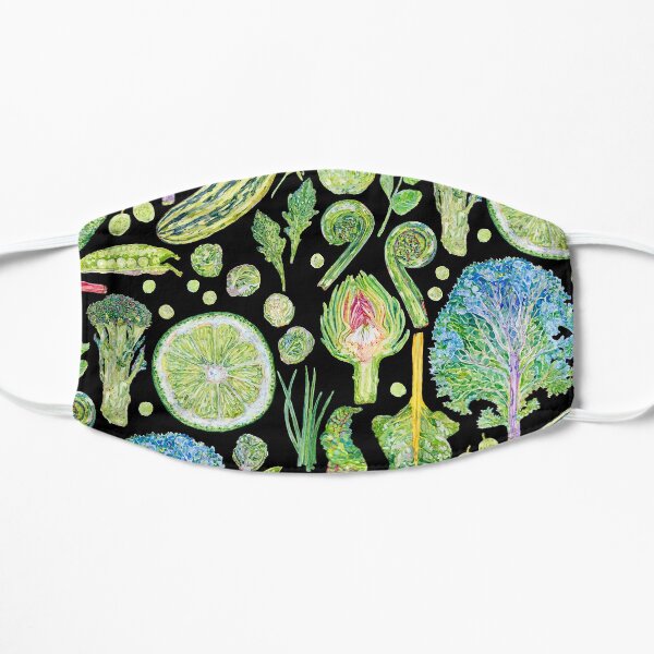 Green Harvest - Black Flat Mask